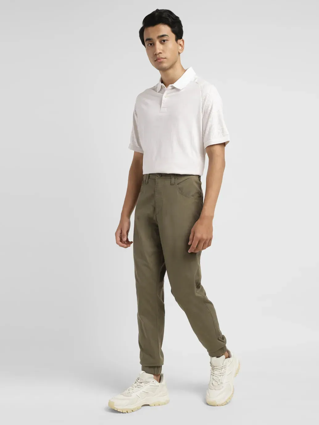 Men's Olive Regular Fit Joggers