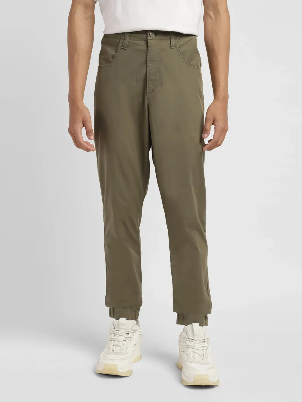 Men's Olive Regular Fit Joggers