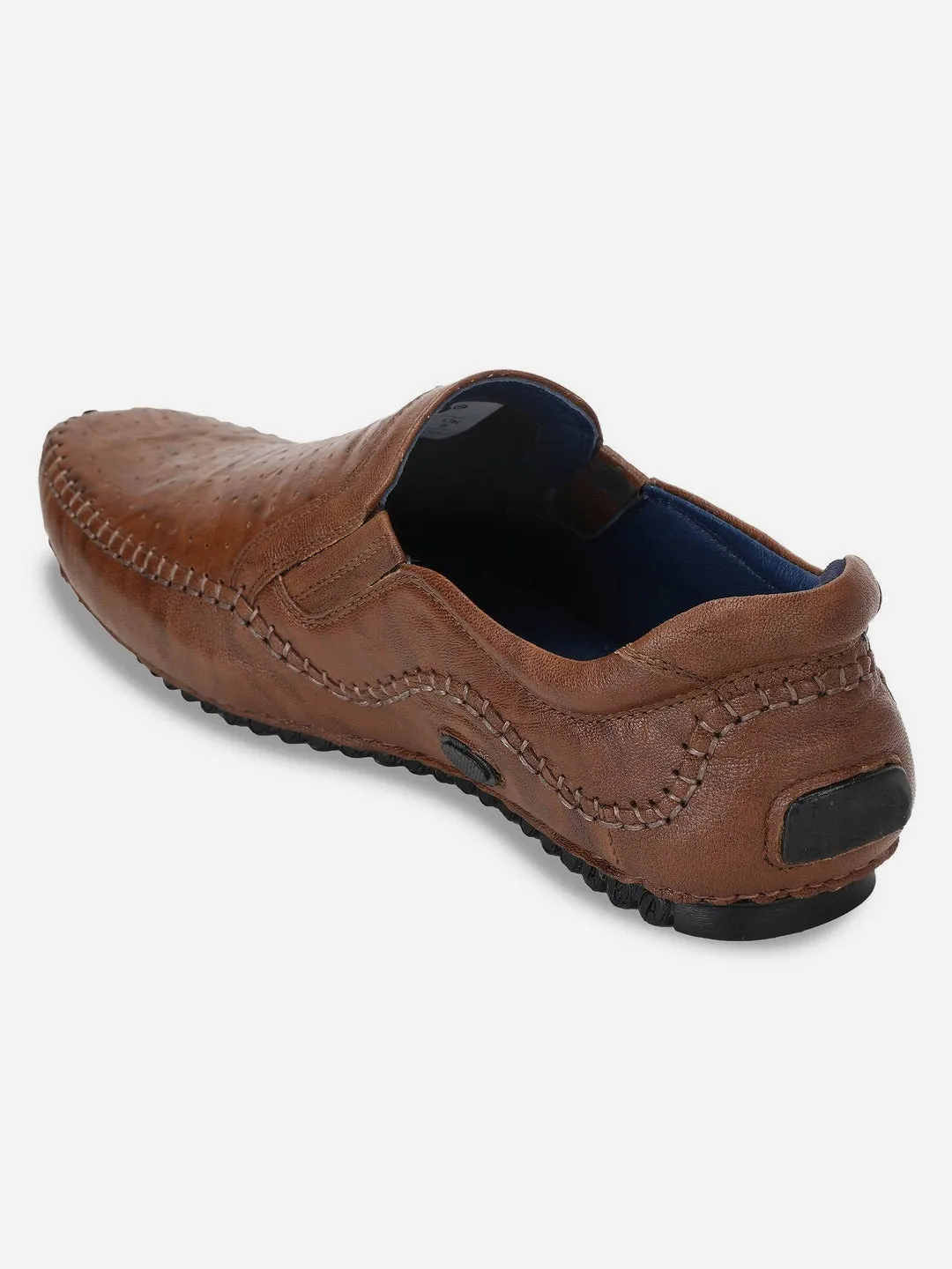 Men's Tan Crumble Leather Driving Slip On (ID1050)