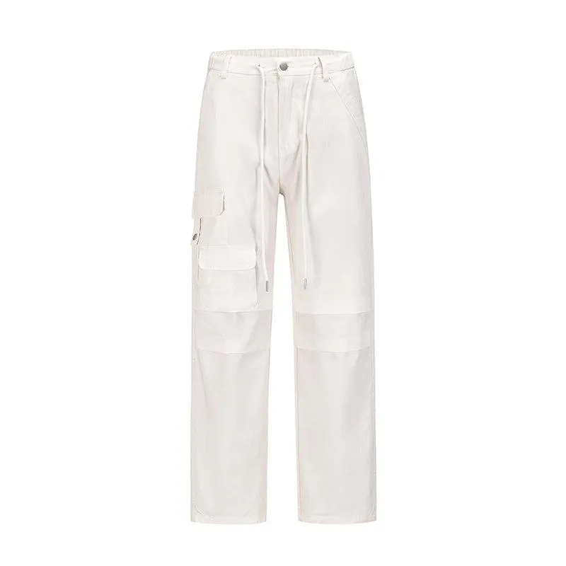 Multi-pocket Straight-leg Cargo Pants