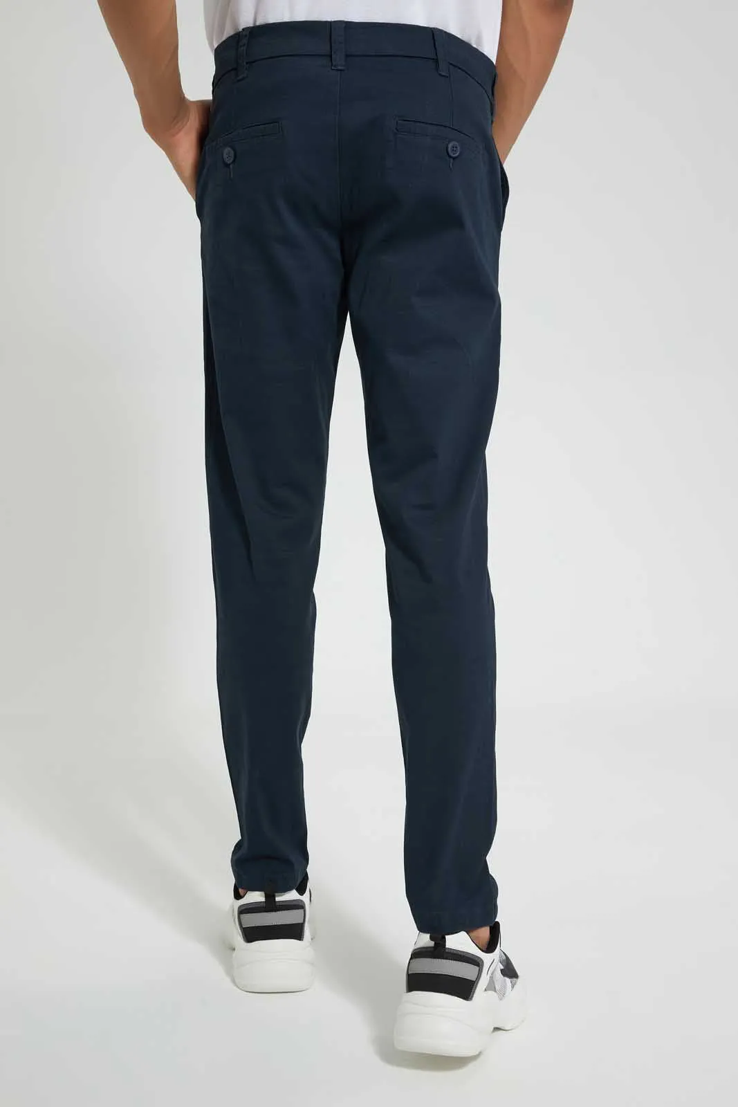 Navy Slim Fit Stretch Chino