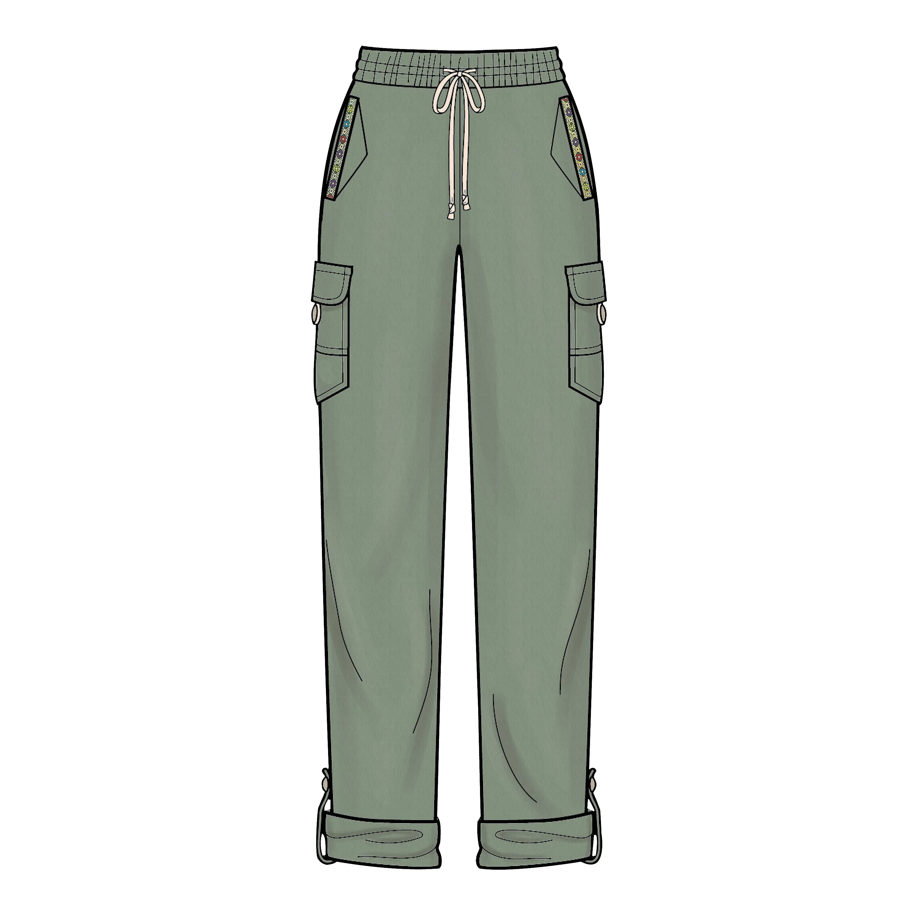 Newlook Pattern N6644 Misses' Cargo Pants and Knit Top