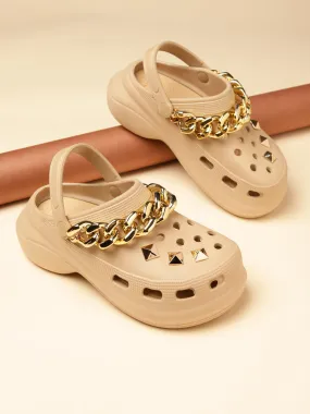 Nude PU Slip-On Croc Flats (TC-RS3481-NUD)