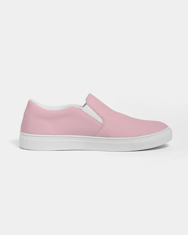 Pale Pastel Cool Pink Slip-On Canvas Sneakers | Women's | Bright Pale Pastel Cool Pink | C0M30Y8K0