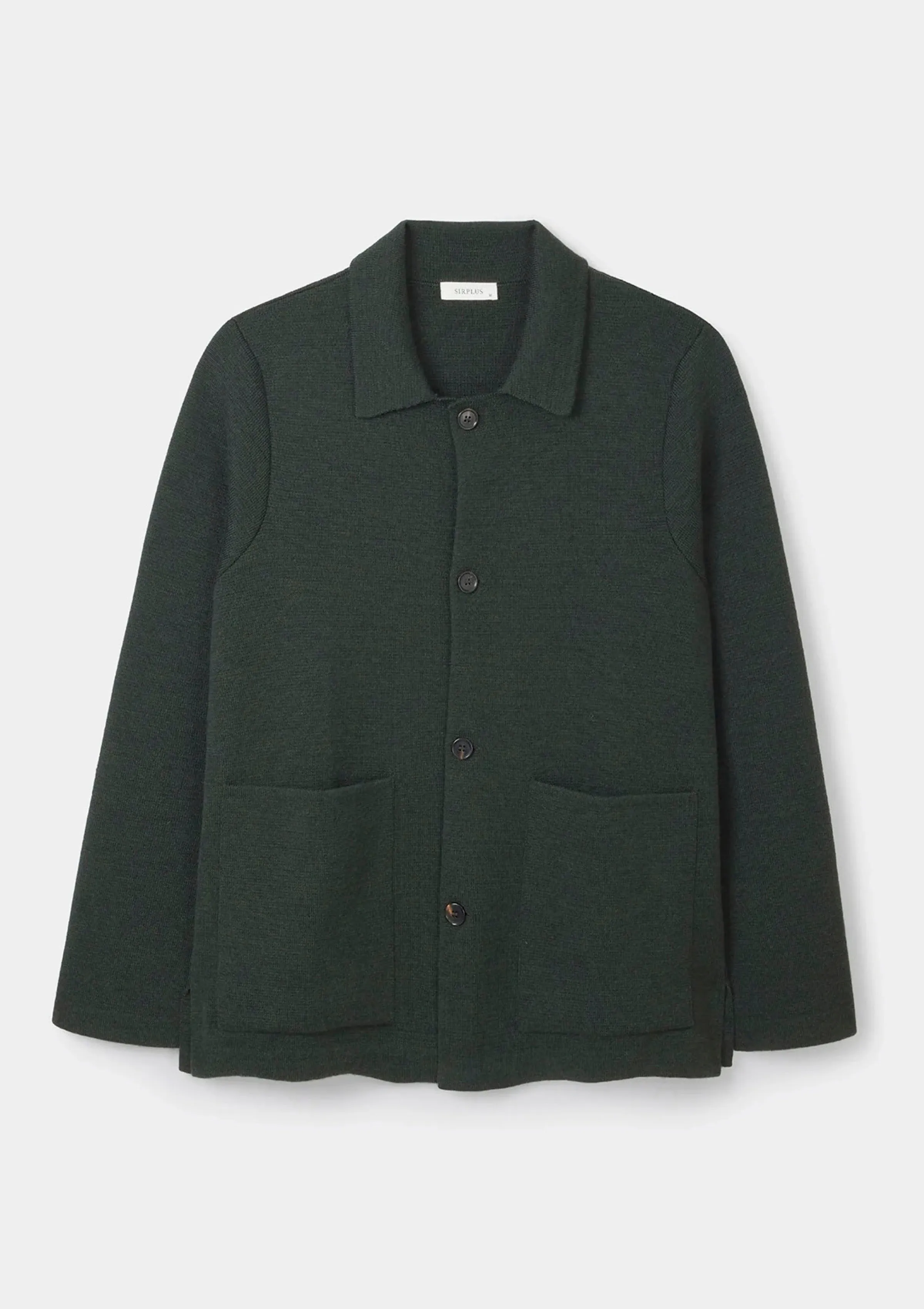 Pine Green Merino Knit Jacket