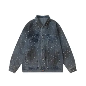 Pre Order:  Hot Diamond Distressed Loose Denim Jacket