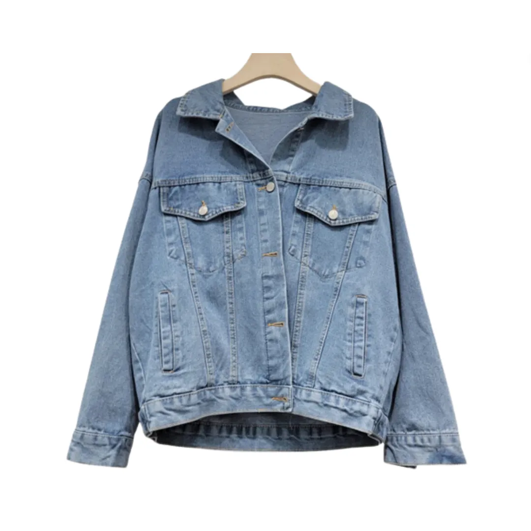 Pre Order:  Tassel Inlaid Diamond Denim Jacket