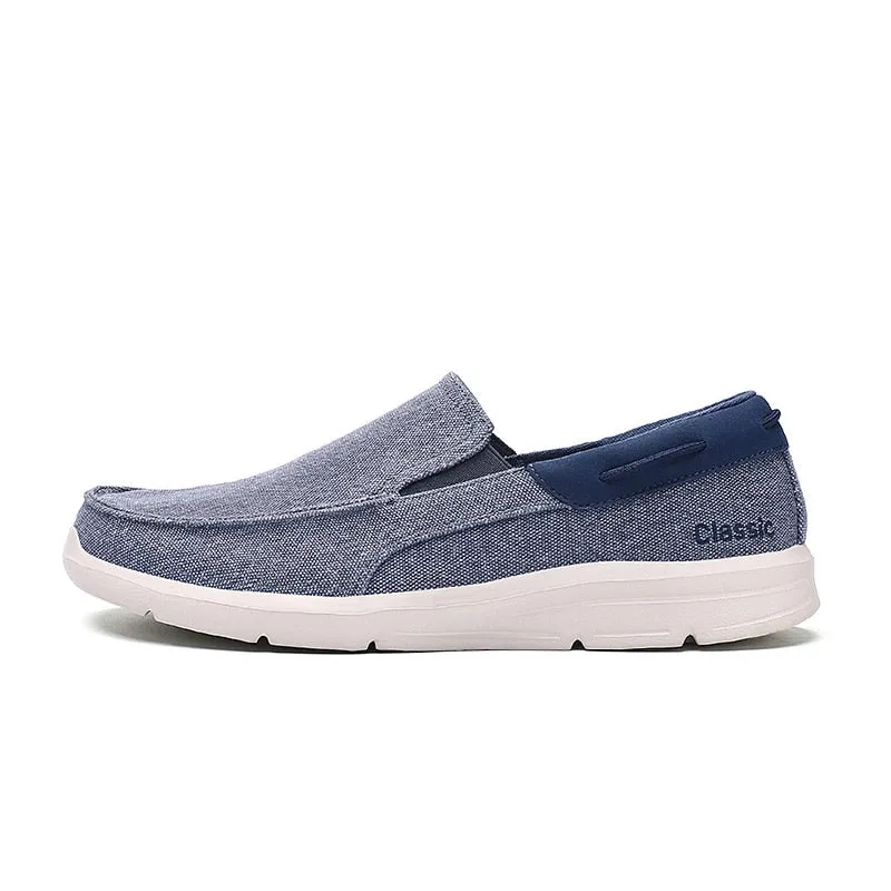 Summer Breathable Canvas Shoes Men Loafers Slip On Sneakers Fashion Casual Men Shoes Lightweight Flats Men Driving Zapatos