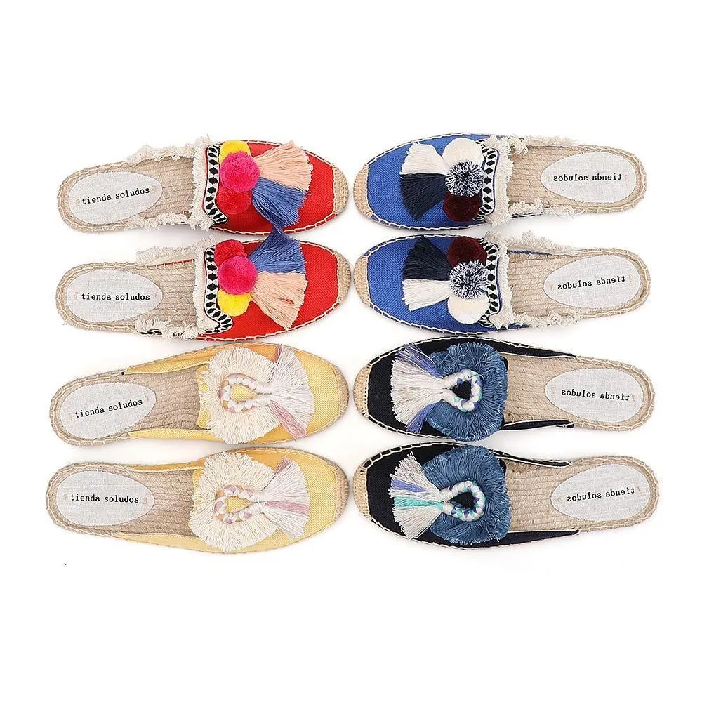 Tassel Espadrilles Mules