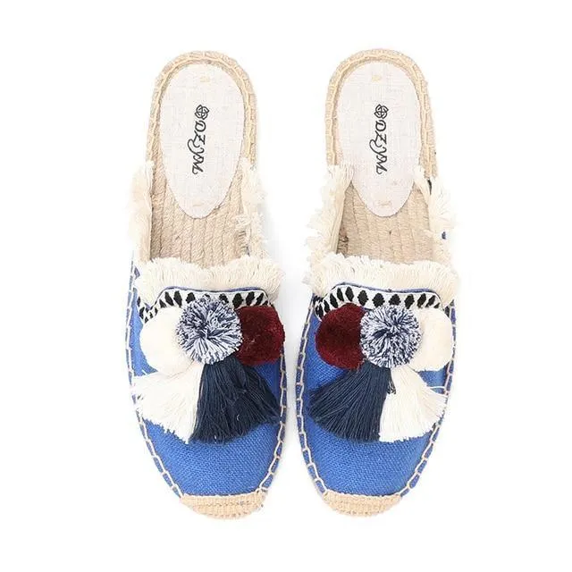 Tassel Espadrilles Mules