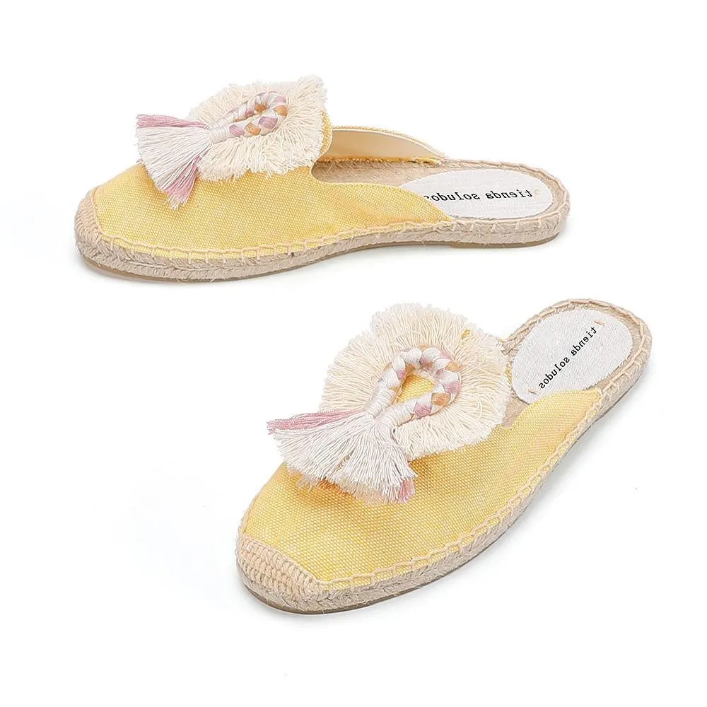 Tassel Espadrilles Mules