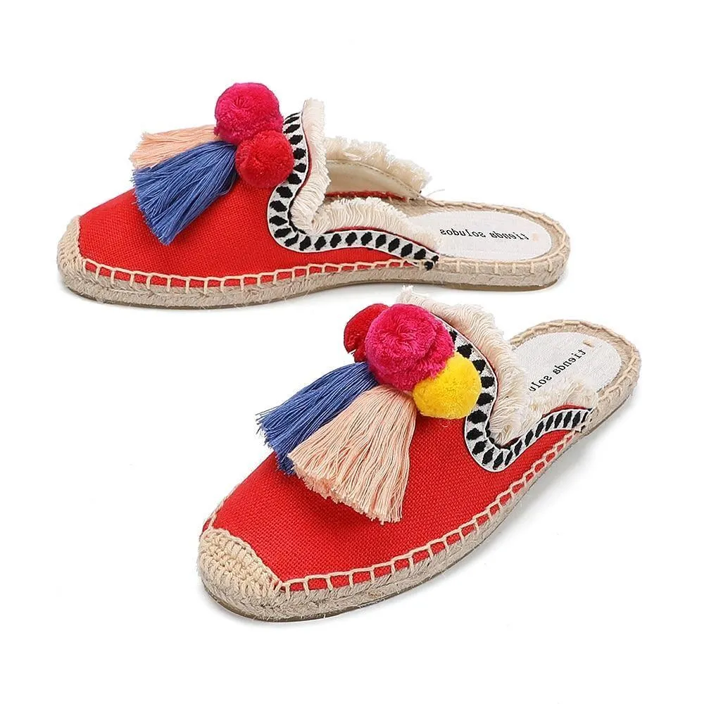 Tassel Espadrilles Mules