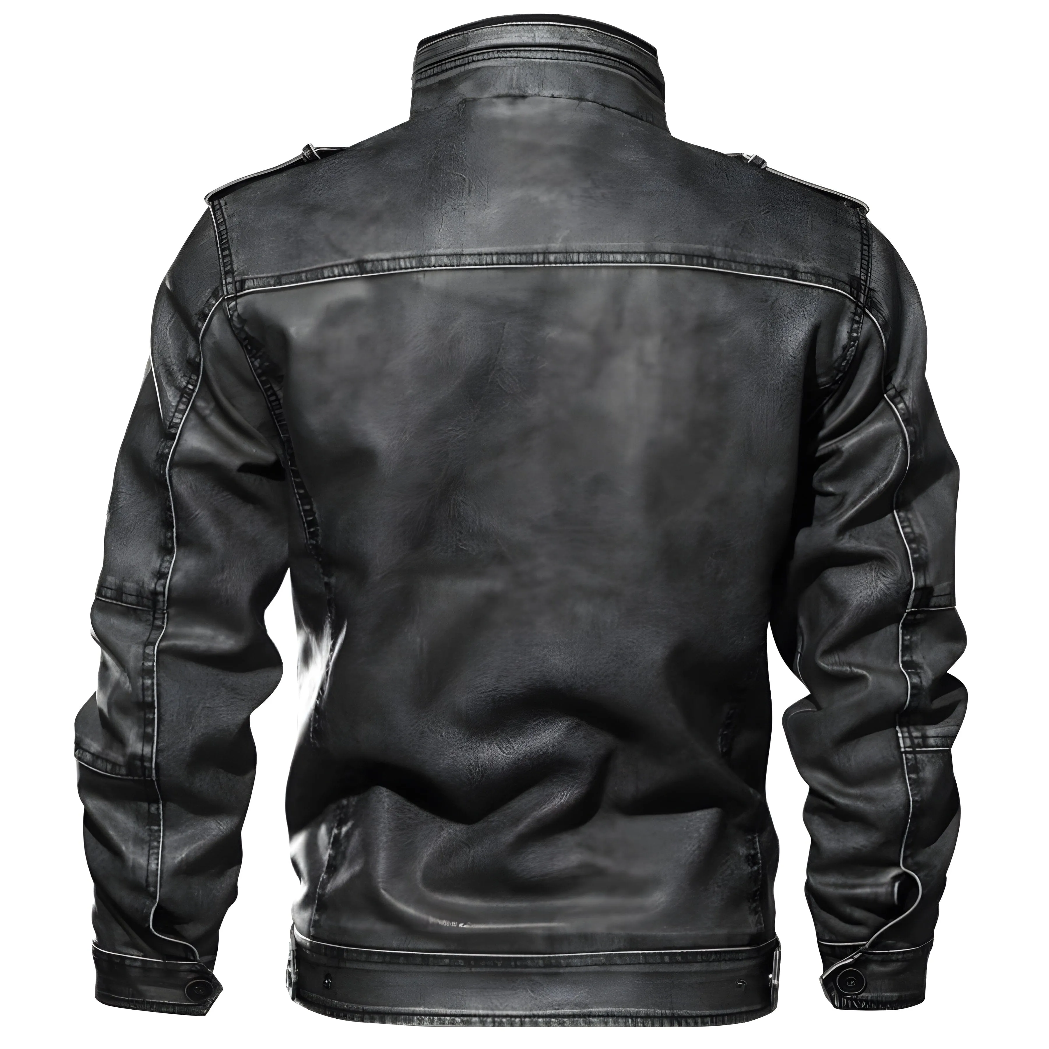 The Captain Faux Leather Aviator Jacket - Multiple Colors