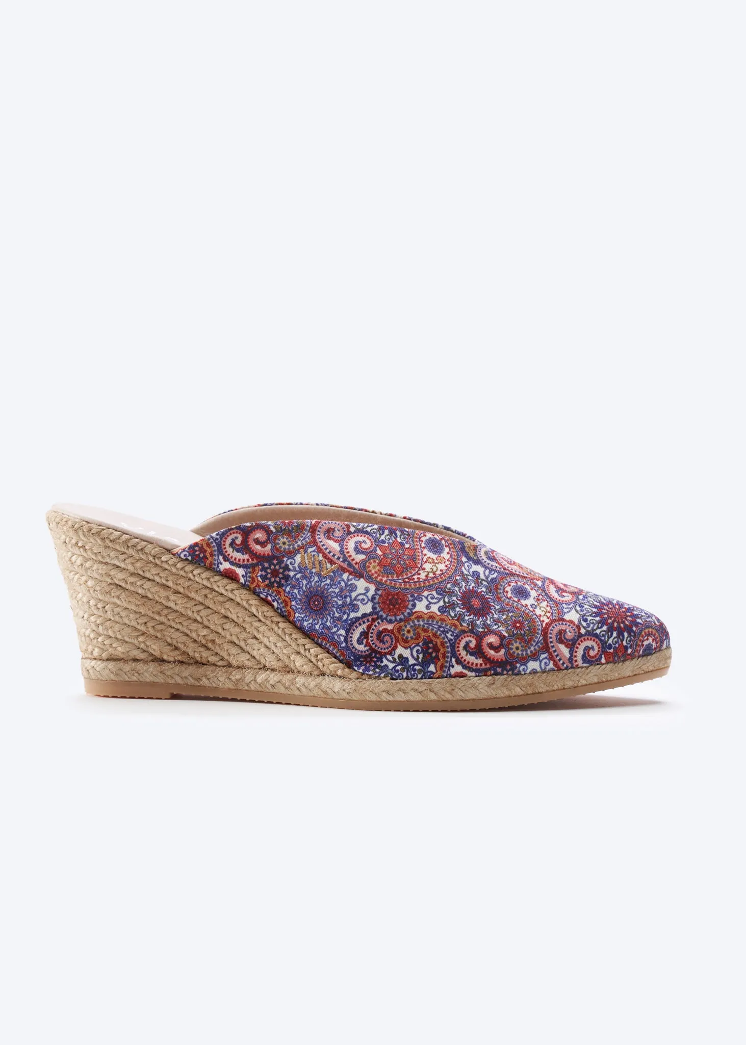 Truja Limited Edition Canvas Espadrille Mule Wedges