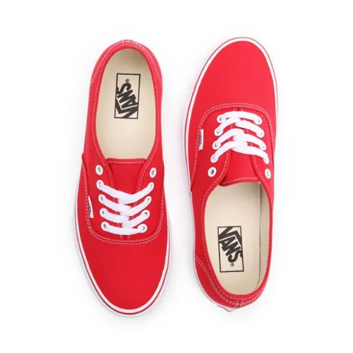 Vans Authentic VN000EE3RED Unisex Adults Red/White Canvas Skateboard Shoes C2040