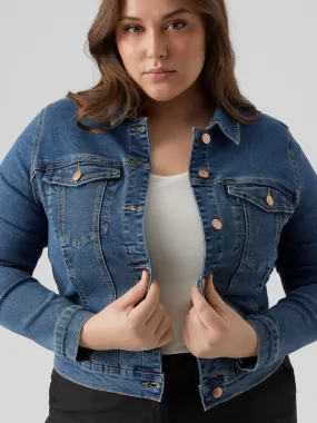 Vero Moda Curve Denim Blue Jacket