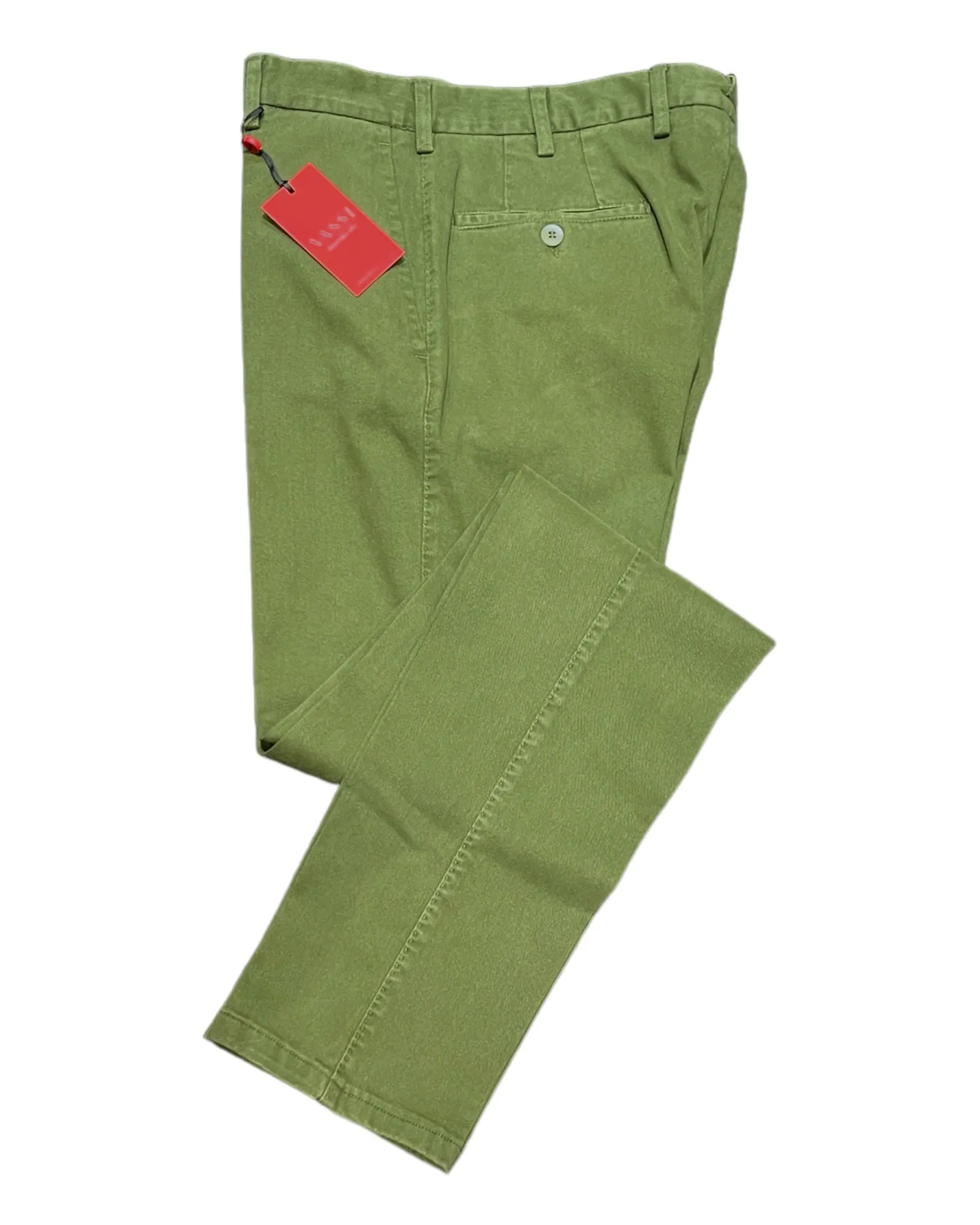 Winter Stretch-Cotton Chino Pants - Green