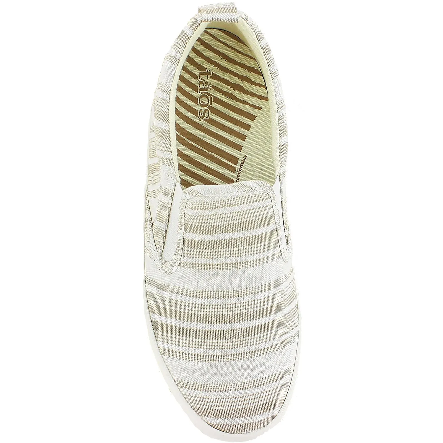 Women's Taos Dandy Tan Stripe Canvas